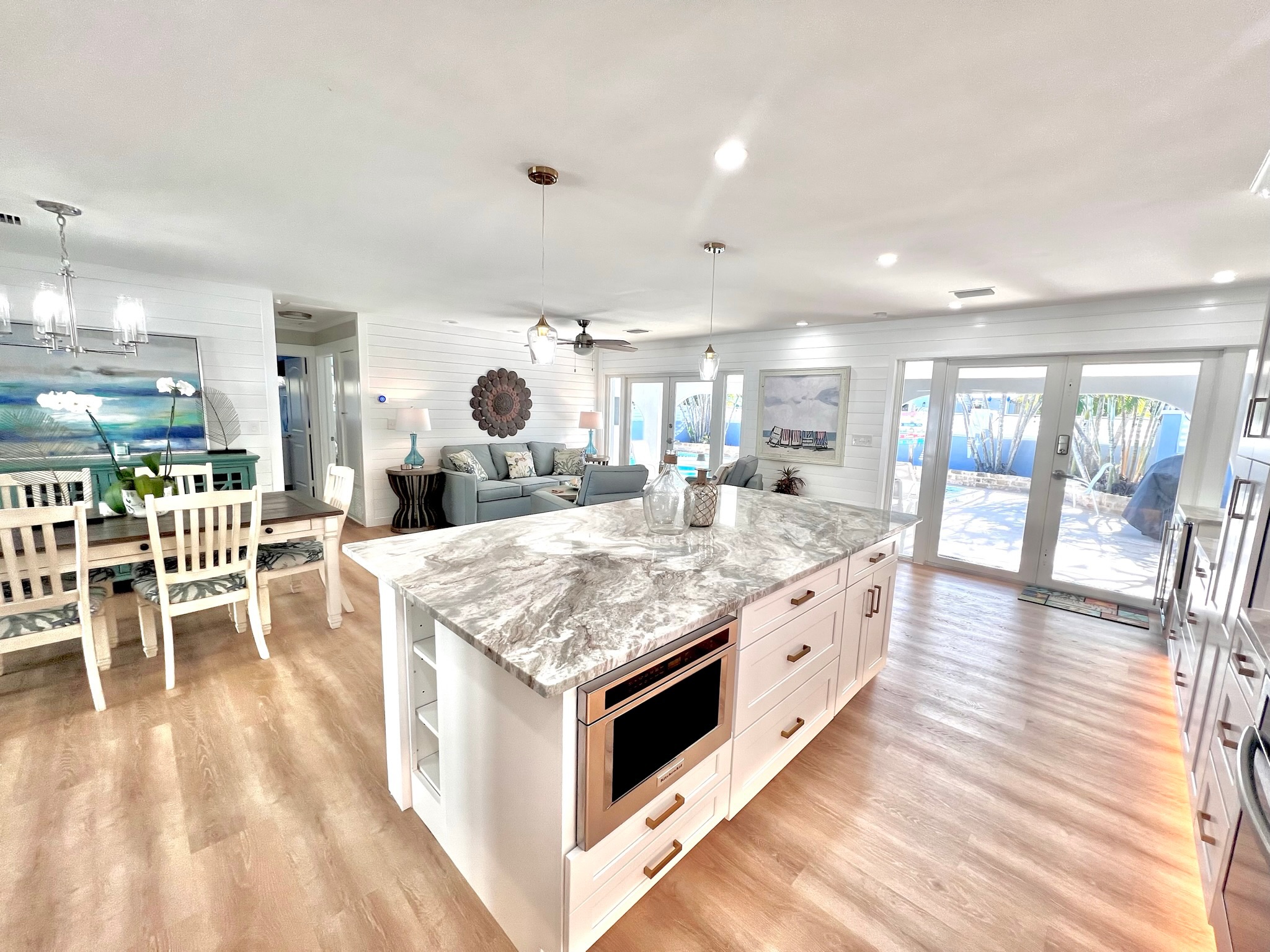 Open Concept Kitchen and Living Area